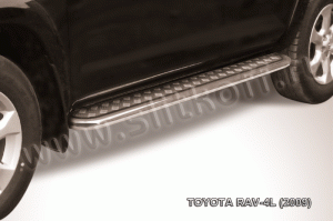 TOYOTA RAV-4 L (2009)-Пороги d57 с листом